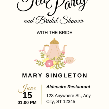 tea party bridal shower