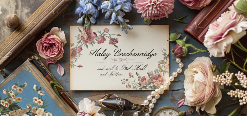 Vintage rsvp card