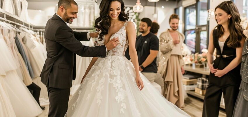 bridal gown fitting