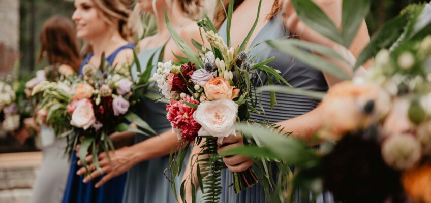 bridesmaids green dresses